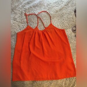 New York & Company Red Relaxed Camisole Top,‎ Size Medium